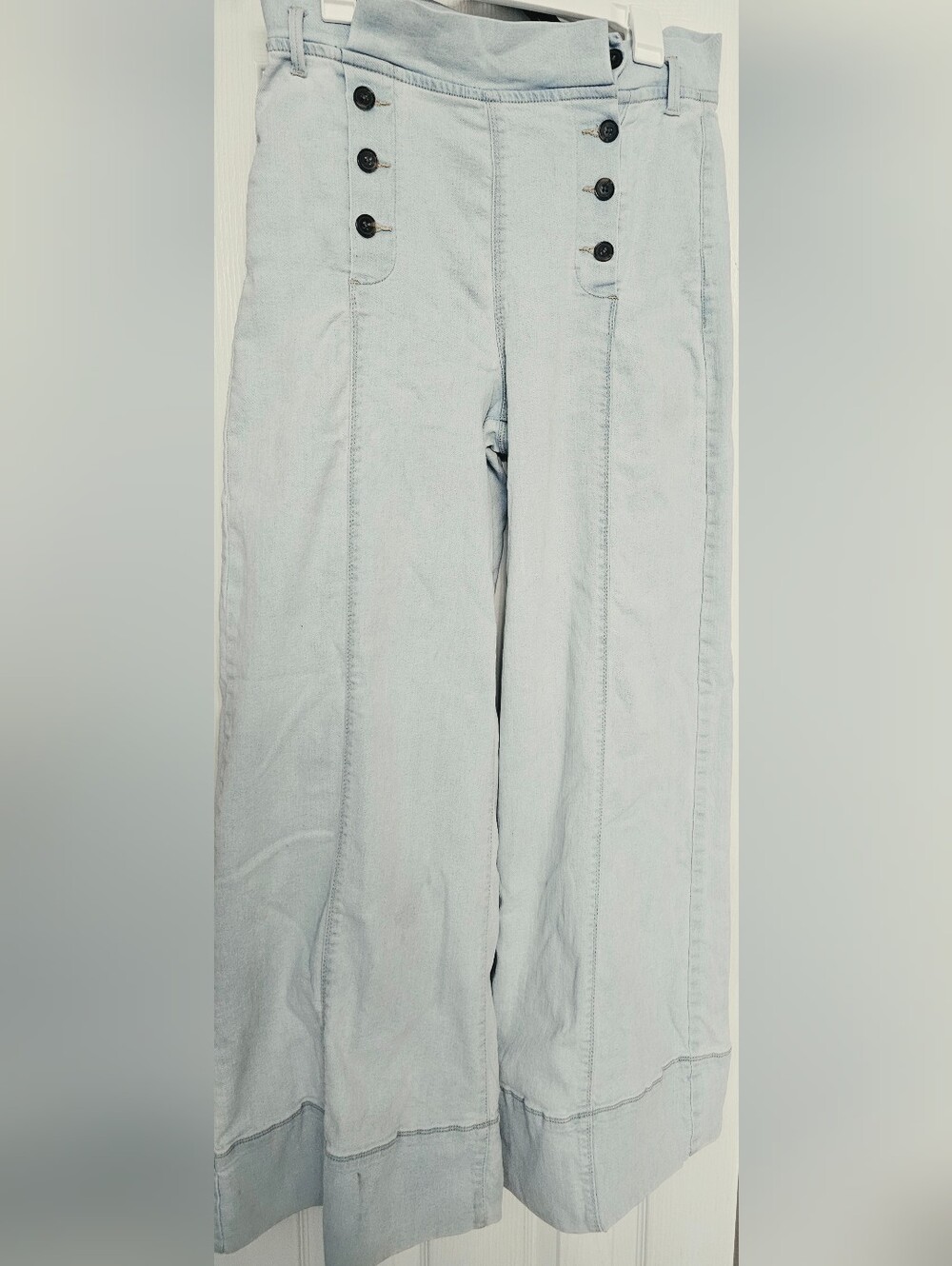 Venus high-waisted sailor jeans combine retro 1970s aesthetic details Size 10 - Picture 8 of 13